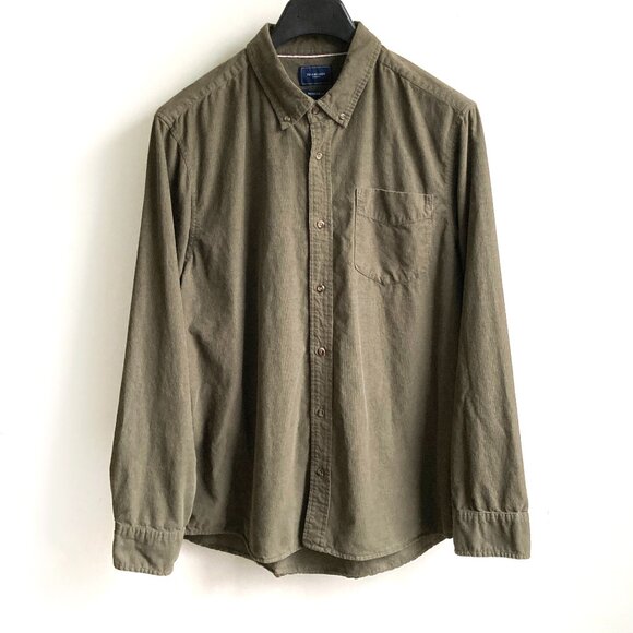 7 Diamonds DARKLAND Corduroy Button-Down Shirt - Picture 1 of 9